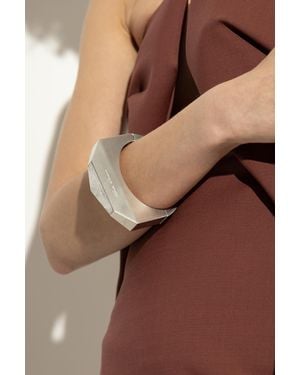 Rick Owens Bracelet With Logo - Brown