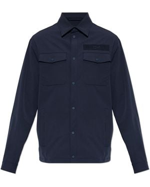 Paul & Shark Lightweight Jacket With Logo Patch - Blue