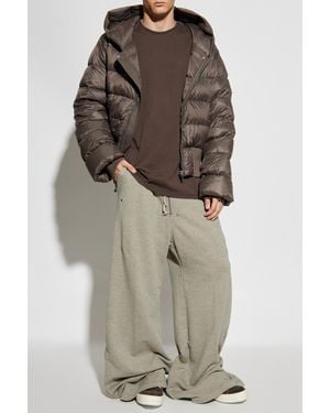 Rick Owens T-Shirt With 'Level T' Logo - Brown