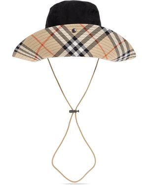 Burberry Cotton Hat With Ties - Black