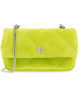 Tory Burch Shoulder Bag 'Kira Diamond Quilt Mini' - Yellow