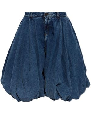 Balenciaga Denim Skirt-Shorts - Blue