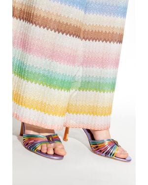 Kurt Geiger 'Multi Strap Tie Heel' Heeled Sandals - Pink