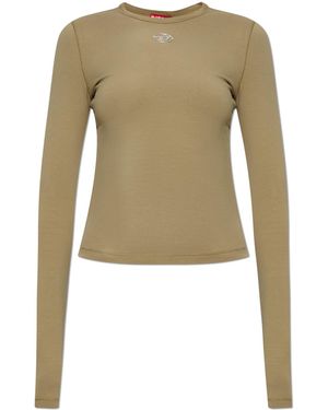 DIESEL Top T-Uncutieslong-Ls-Od - Green