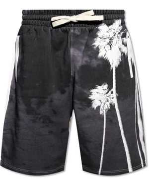Palm Angels Printed Shorts - Grey