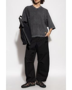 Vivienne Westwood V-Neck T-Shirt - Black
