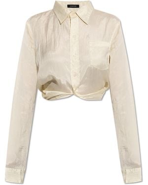 R13 Shirt With Pocket - Natural