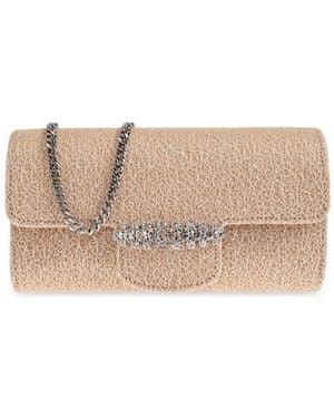 Jimmy Choo Wallet On A Chain - Natural