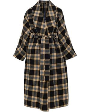 KENZO Oversize Coat With Belt - Black