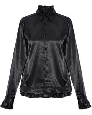 Comme des Garçons Shirt With Ruffles - Black