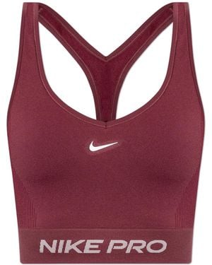 Nike Sports Top With Logo - Red