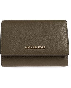 MICHAEL Michael Kors Leather Wallet With Logo - Brown