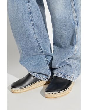 Balmain Leather Espadrilles - Blue