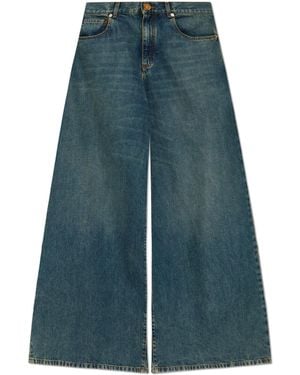 Balmain Wide-Leg Jeans - Blue