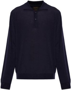 Woolrich Wool Polo - Blue