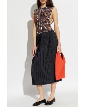 MM6 by Maison Margiela Pleated Skirt - Black