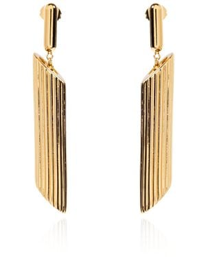 Moschino Drop Earrings - White