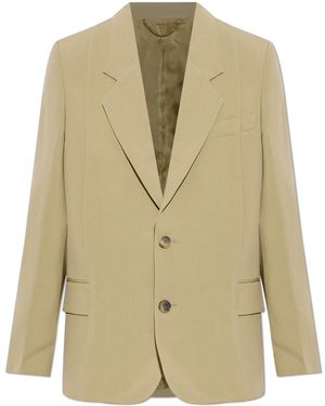 Victoria Beckham Blazer With Double Vent - Natural
