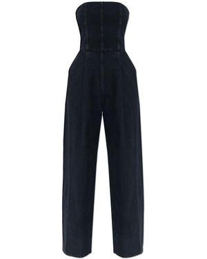 Agolde Strapless Denim Jumpsuit - Blue