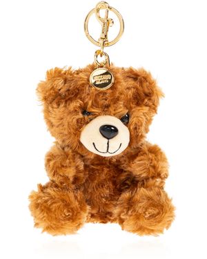 Moschino Keychain With A Bear-Themed Pendant - Orange