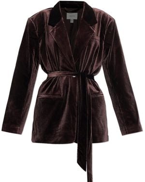 Gestuz Velvet Blazer 'Gzvitta' - Black