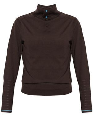 Paul Smith Fitted Wool Turtleneck - Black