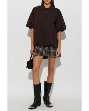 Acne Studios Cotton Polo Dress - Black
