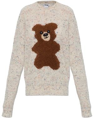 Moschino Jumper With Bear Motif - White