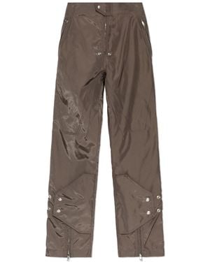 Rick Owens Trousers With Belt - Brown