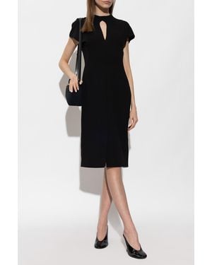 Jil Sander Dress With Decorative Cut-Out - Black
