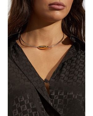 LIE STUDIO Brass Necklace "Scarlet" - Black