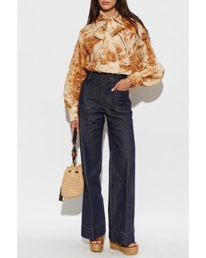 Victoria Beckham Flared Leg Jeans - Blue