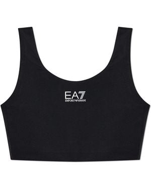 EA7 Short Training Top - Black