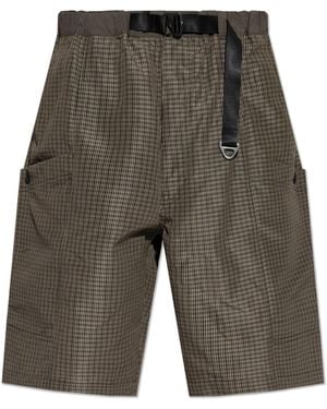 Comme des Garçons Shorts With A Belt - Grey