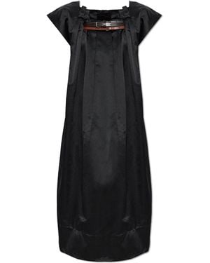 Marni Long Dress With Short Sleeves - Black