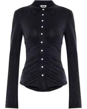 AVAVAV Draped Shirt - Black