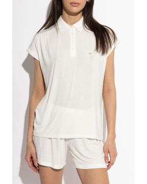 Emporio Armani Two-Piece Pajamas - White