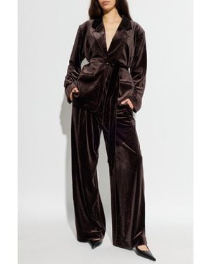 Gestuz Velvet Blazer 'Gzvitta' - Black