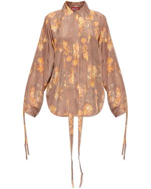 DIESEL Silk Shirt 'C-Allas-T1' - Natural
