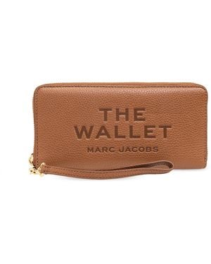 Marc Jacobs Wallet With Logo - Brown