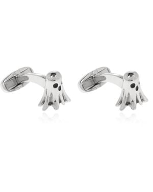 Paul Smith Cufflinks With Ghost Motif - Metallic