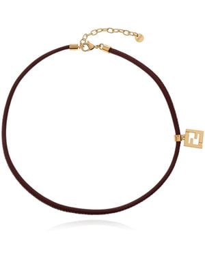 Fendi Leather Bracelet - White