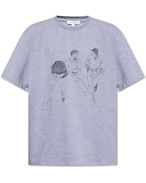 JW Anderson Jw Anderson Printed T-Shirt - Purple