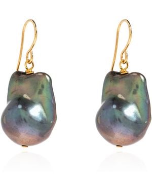 Jil Sander Pearl Earrings - Blue