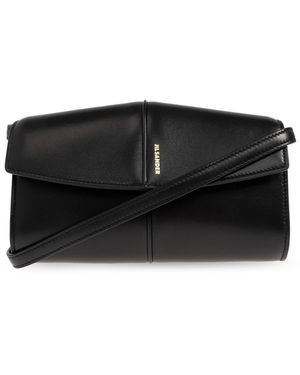 Jil Sander 'Linea' Wallet On A Strap - Black