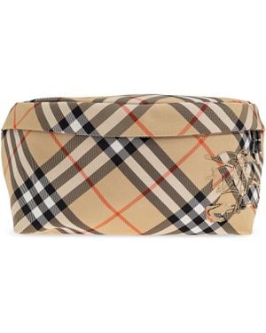 Burberry Checked Belt Bag - Metallic