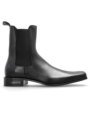 Balenciaga Chelsea Leather Shoes - Black