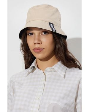 Moschino Reversible Hat - Natural
