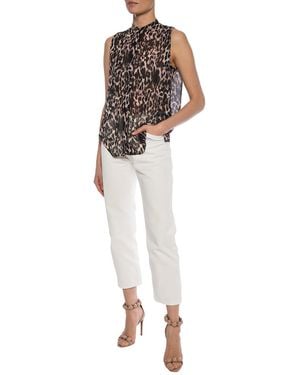AllSaints 'Wing' Leopard-Printed Shirt - Black