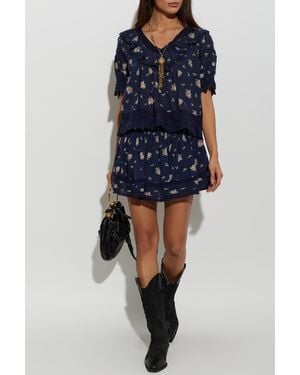 LoveShackFancy Top 'Romllly' - Blue